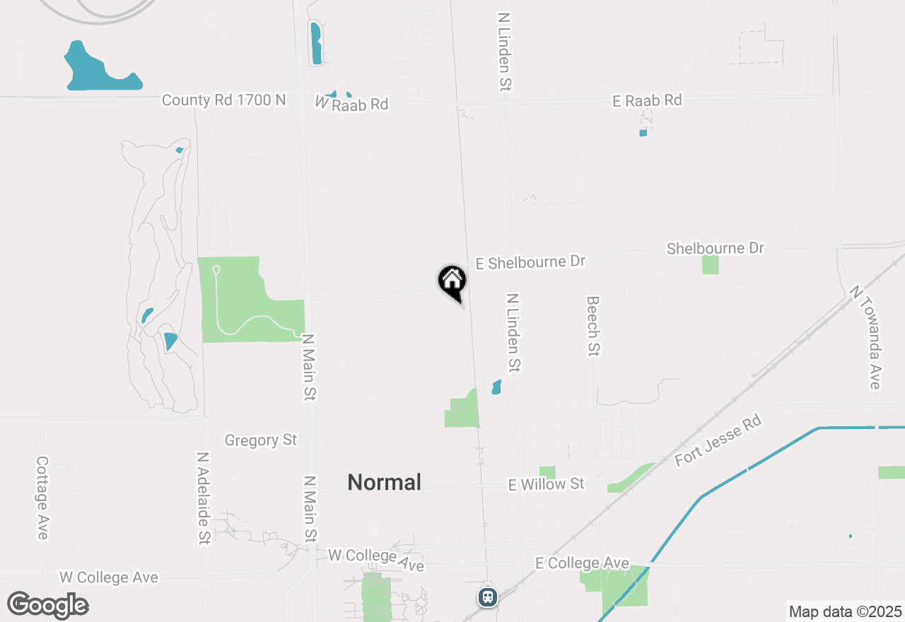 Map of 901 Charlotte Drive, Normal, IL 61761