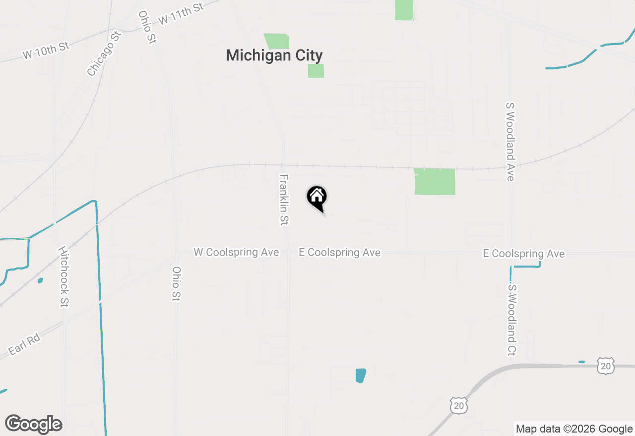 Map of 206 Avalon Court, Michigan City, IN 46360