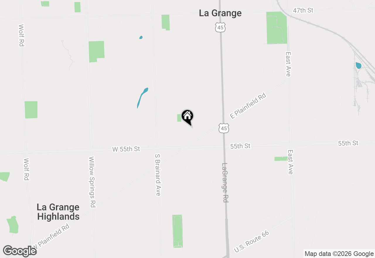 Map of 1142 S Kensington Avenue, La Grange, IL 60525