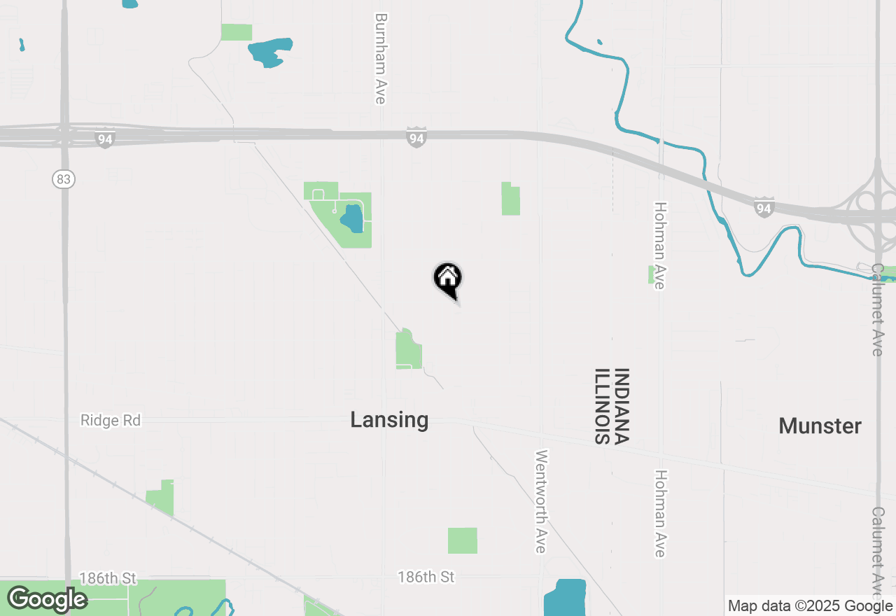 Map of (Address confidential), Lansing, Illinois 60438