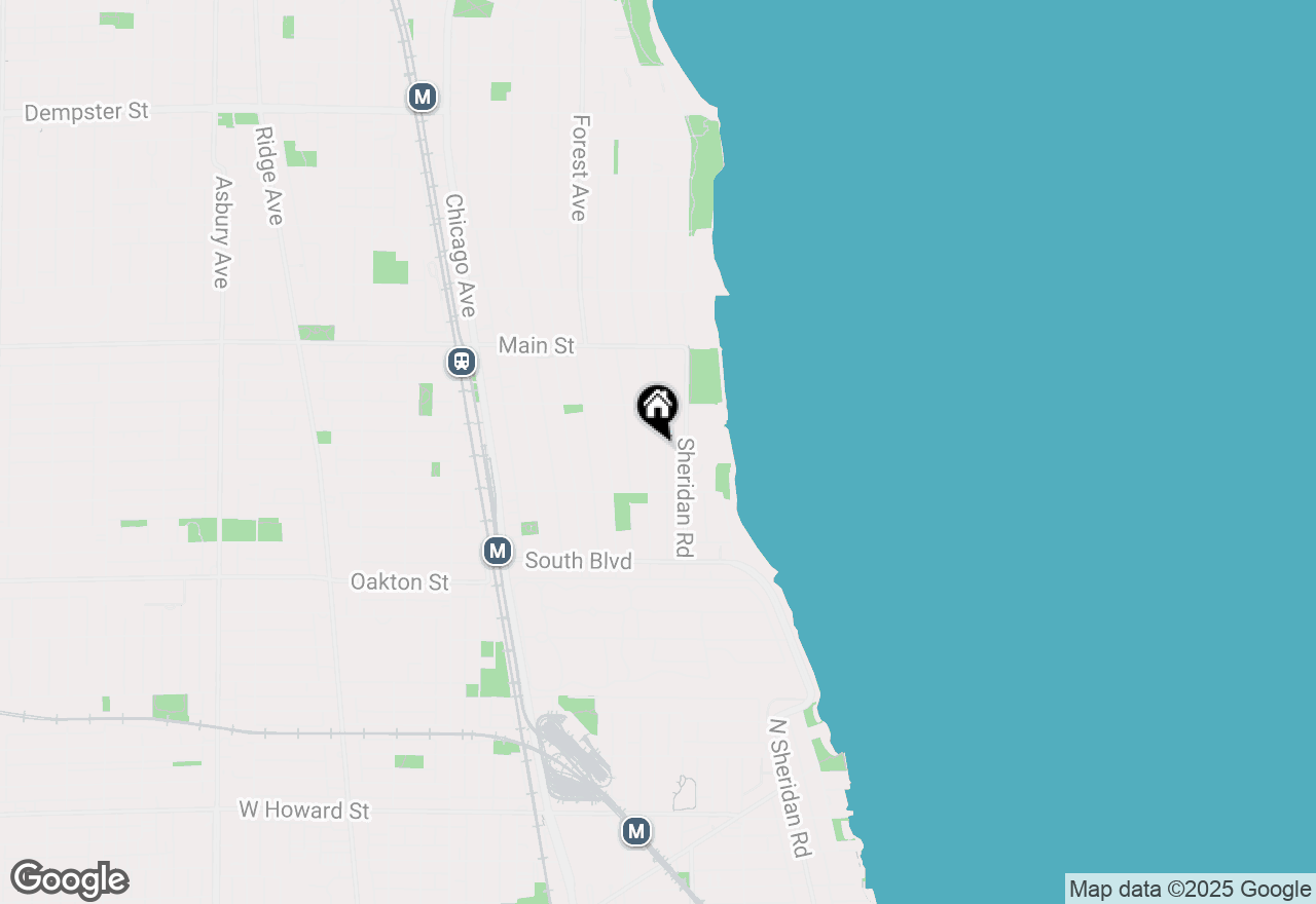 Map of 711 Michigan Avenue, Evanston, IL 60202