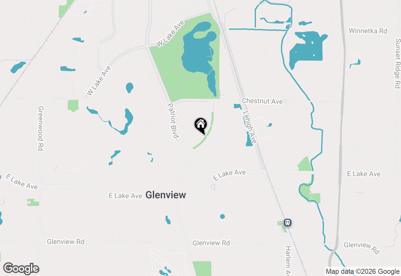 Map of 1588 Independence Avenue, Glenview, IL 60026