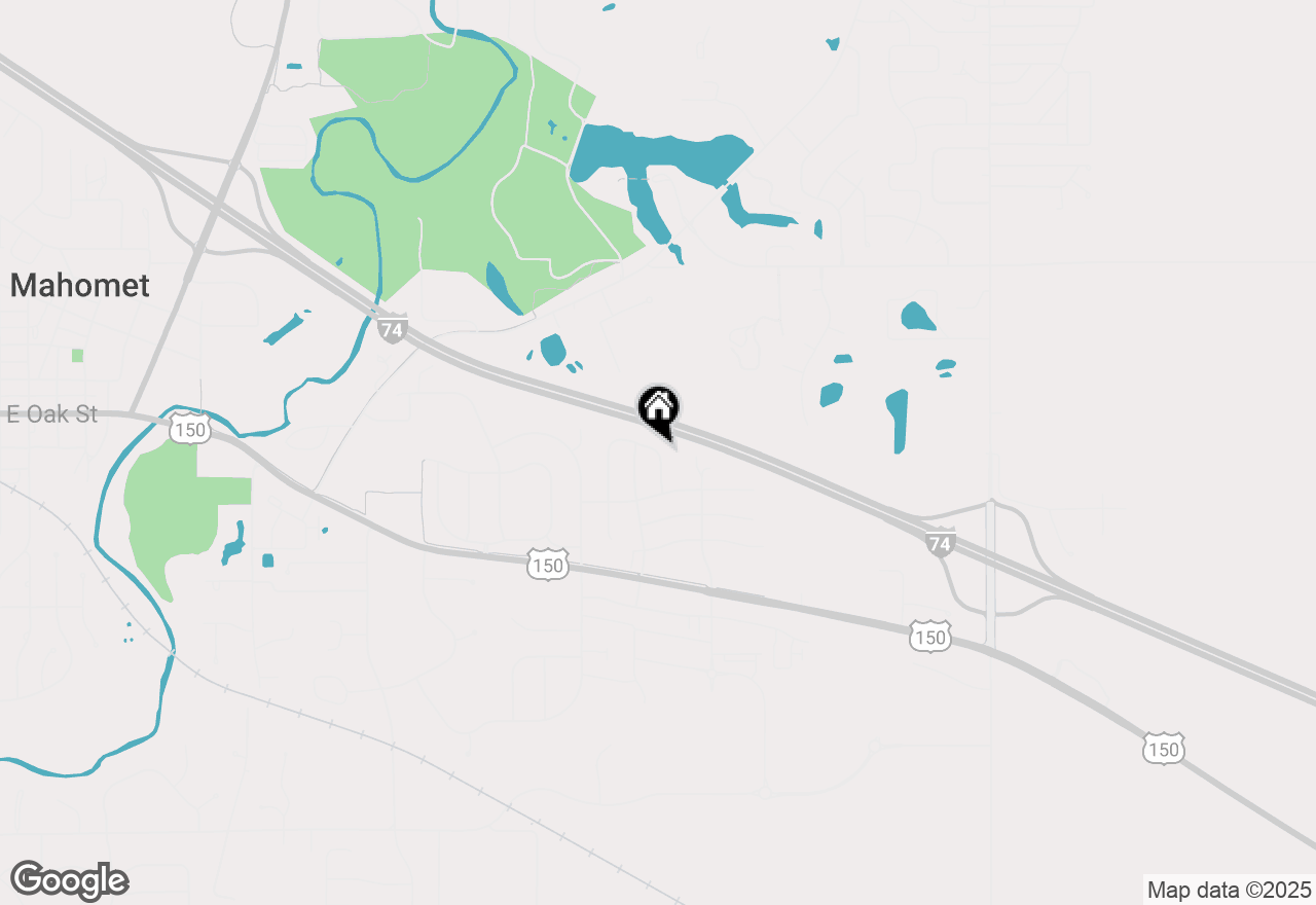 Map of 715 Rapp Drive, Mahomet, IL 61853