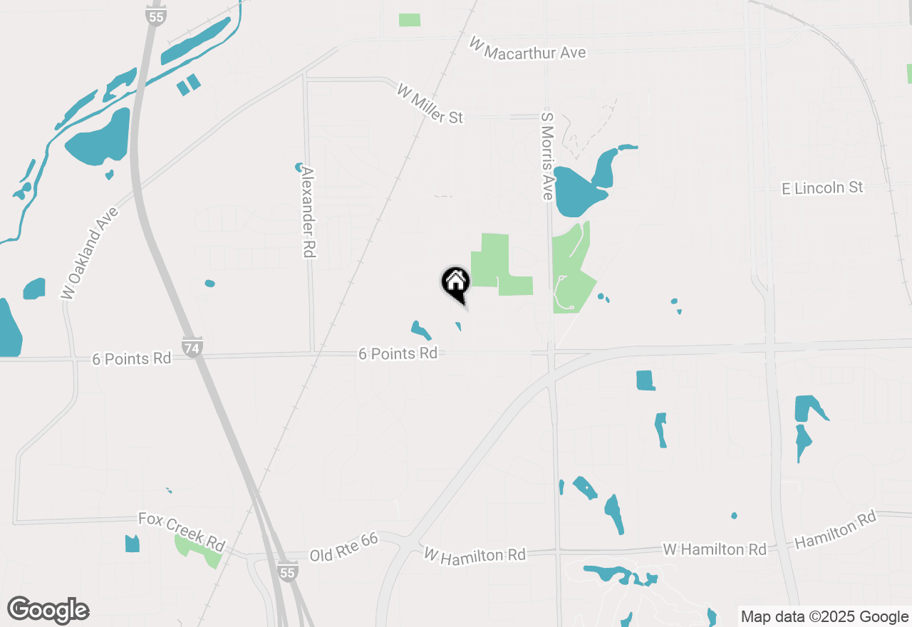 Map of 1706 Sweetbriar Drive, Bloomington, IL 61701