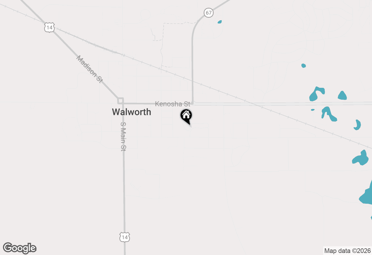 Map of 677 Cook St, Walworth, WI 53184