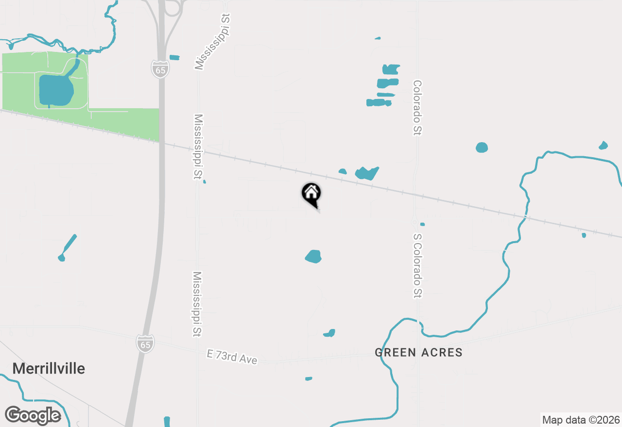 Map of 6888 Meadow View Lane, Merrillville, IN 46410