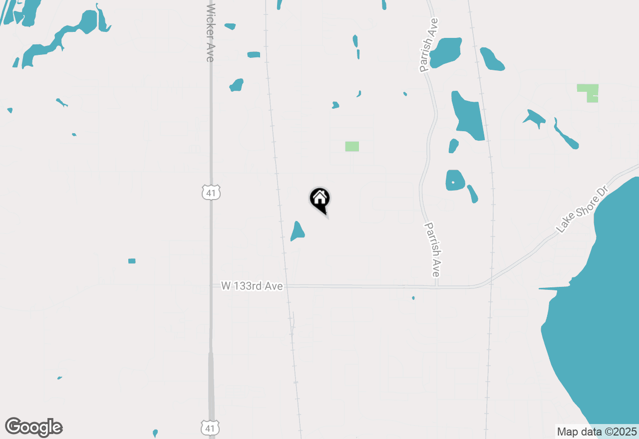 Map of 106 W 133rd Avenue, Cedar Lake, IN 46303