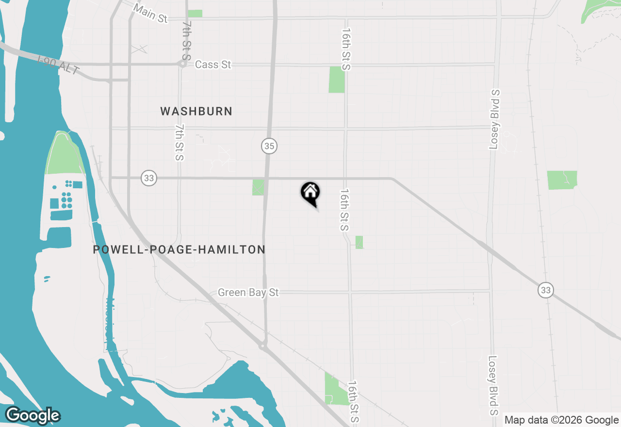 Map of 1404 Adams St, La Crosse, WI 54601
