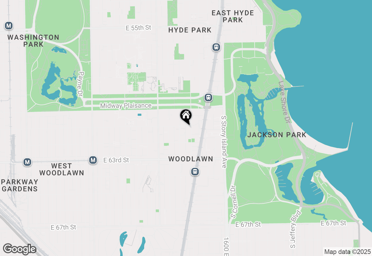Map of 6106 S Dorchester Avenue #1W, Chicago, IL 60637