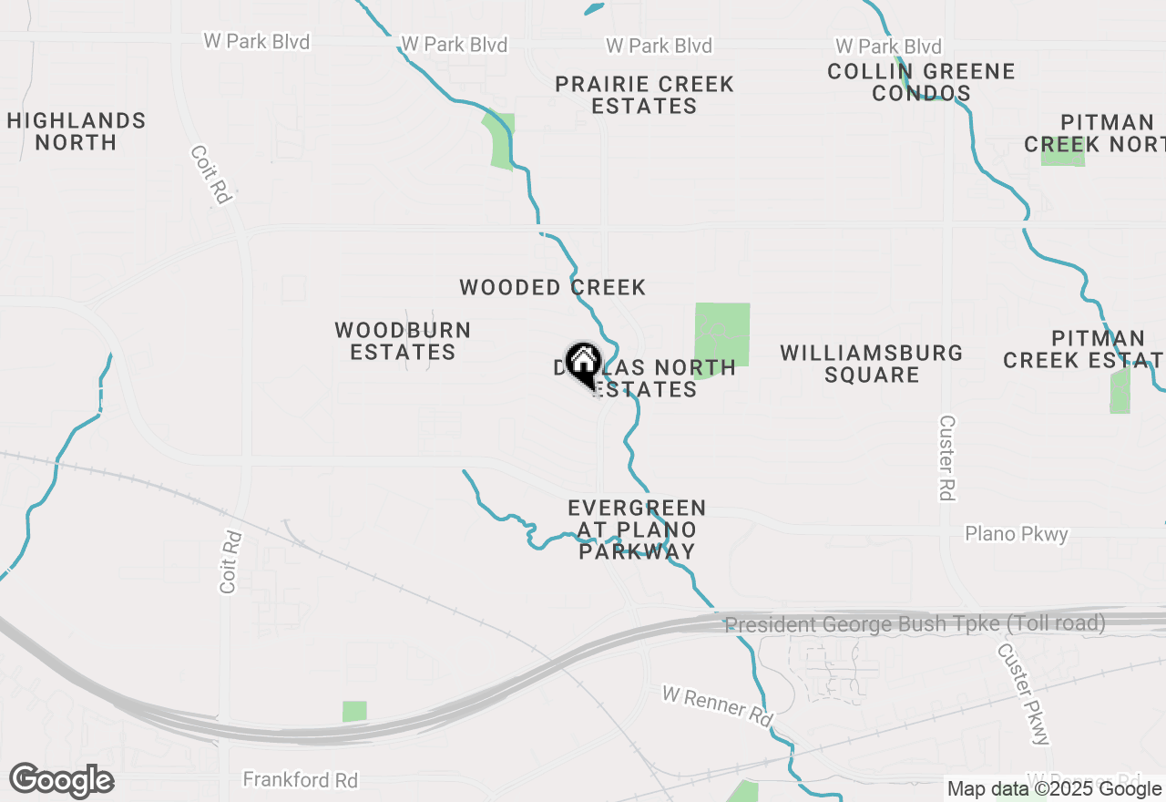 Map of 2913 Dartmouth Drive, Plano, TX 75075