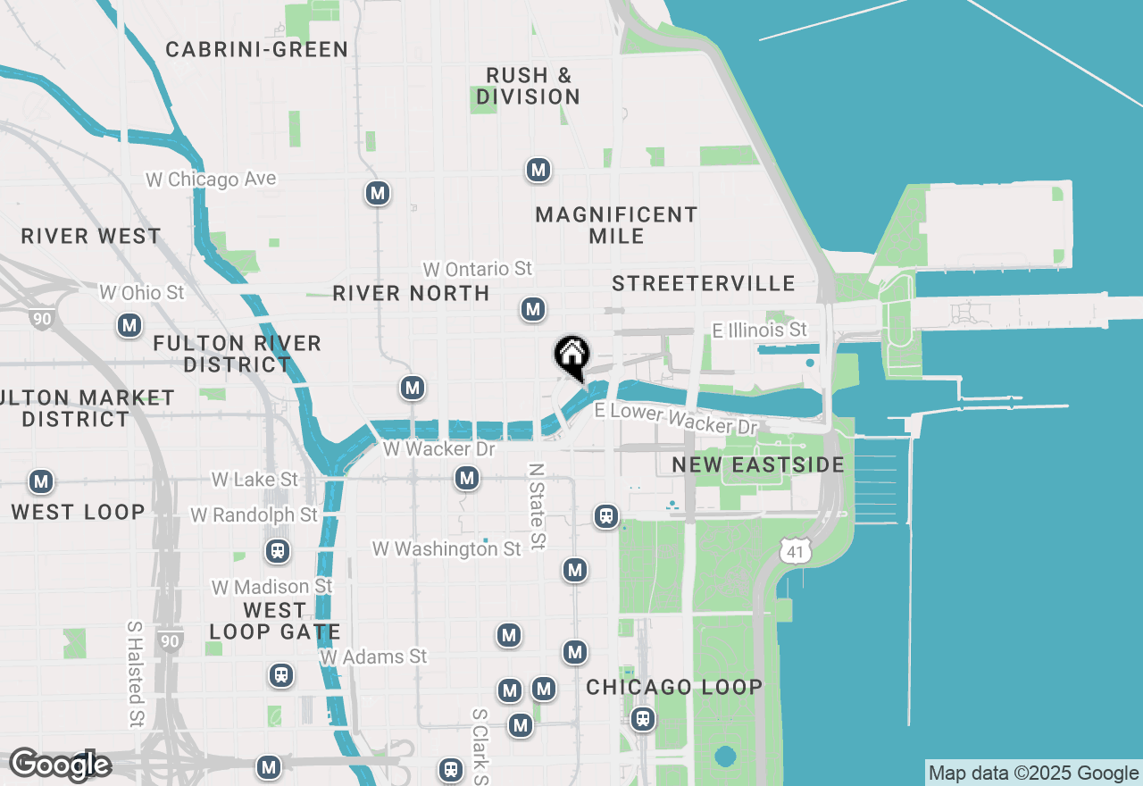 Map of 401 N Wabash Avenue #54E, Chicago, IL 60611