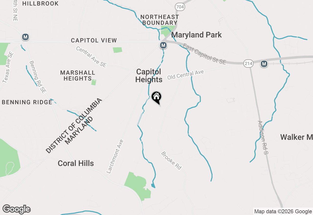 Map of 614 Capitol Heights Boulevard, Capitol Heights, MD 20743