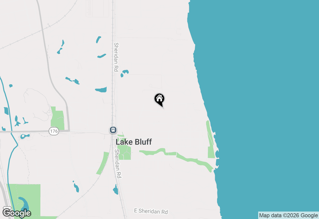 Map of 314 E Woodland Road, Lake Bluff, IL 60044