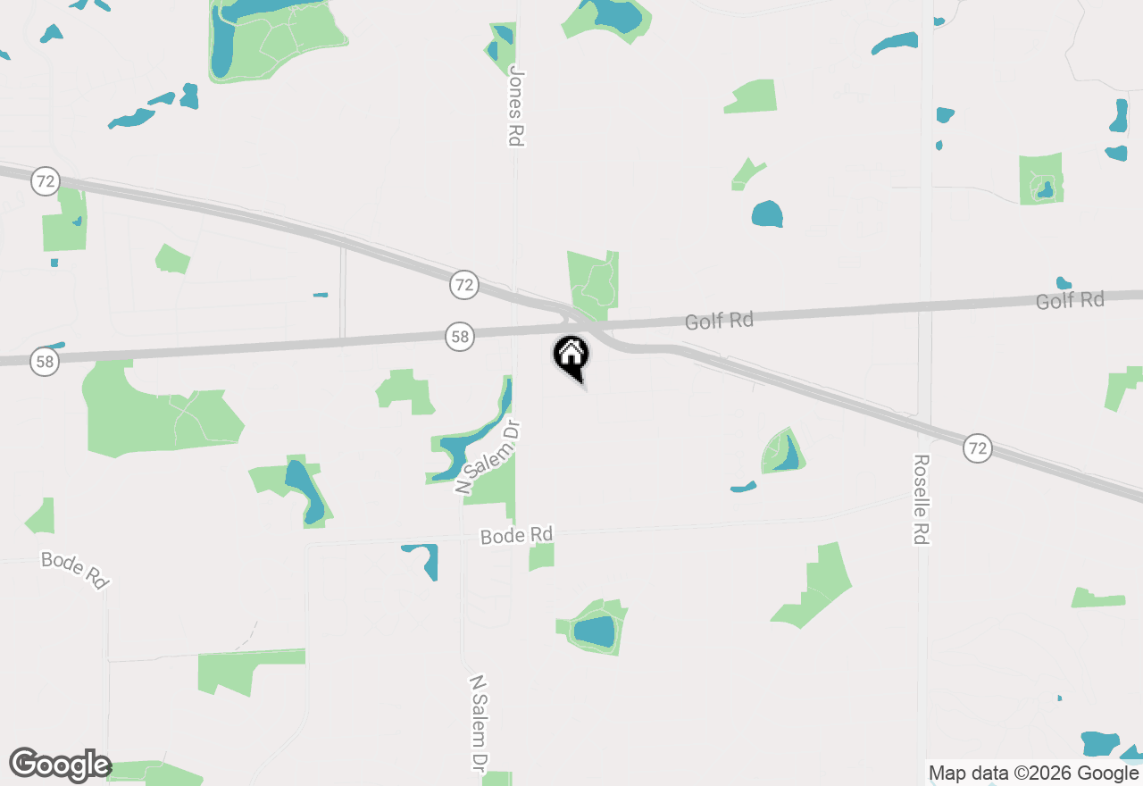 Map of 720 Hill Drive #8-302, Hoffman Estates, IL 60169