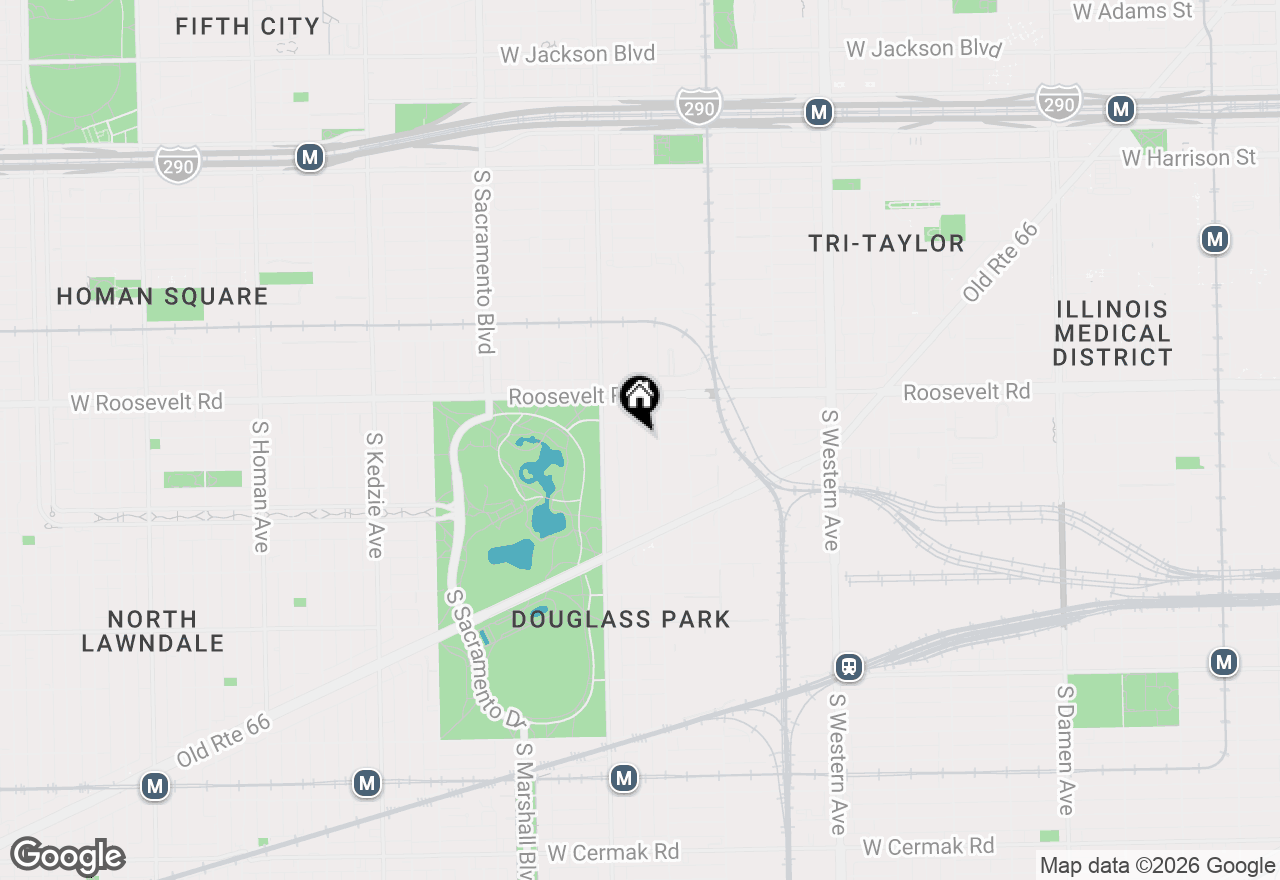 Map of 1245 S Fairfield Avenue #1, Chicago, IL 60608