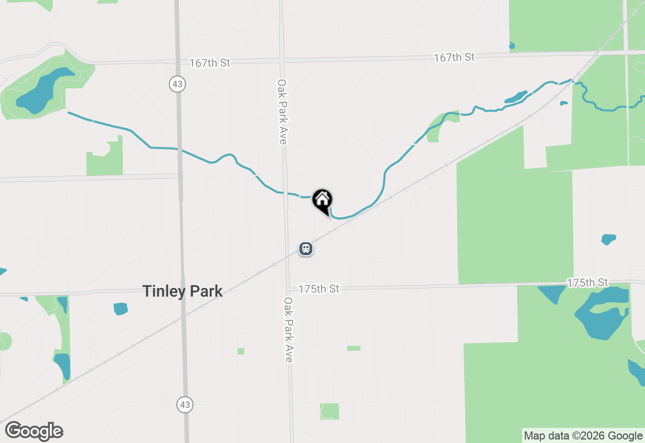 Map of 6648 173rd Street, Tinley Park, IL 60477