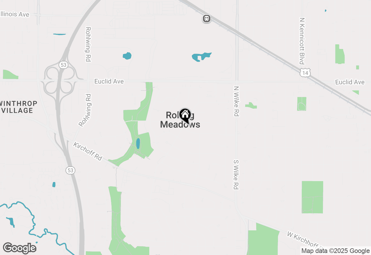 Map of 2504 Meadow Drive, Rolling Meadows, IL 60008