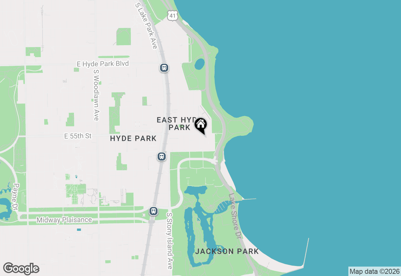 Map of 5513 S Everett Avenue #2W, Chicago, IL 60637