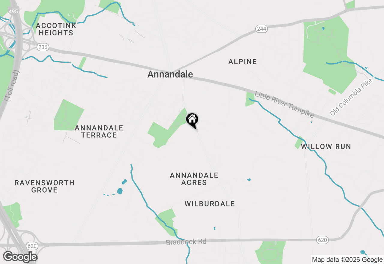 Map of 7202 Pine Drive #BASEMENT, Annandale, VA 22003