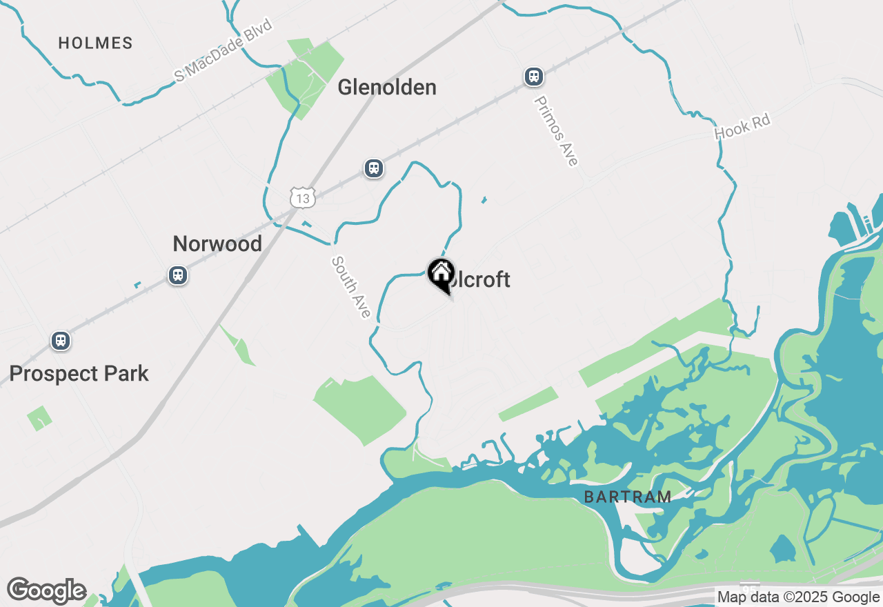 Map of 2012-2016 Delmar Drive, Folcroft, PA 19032