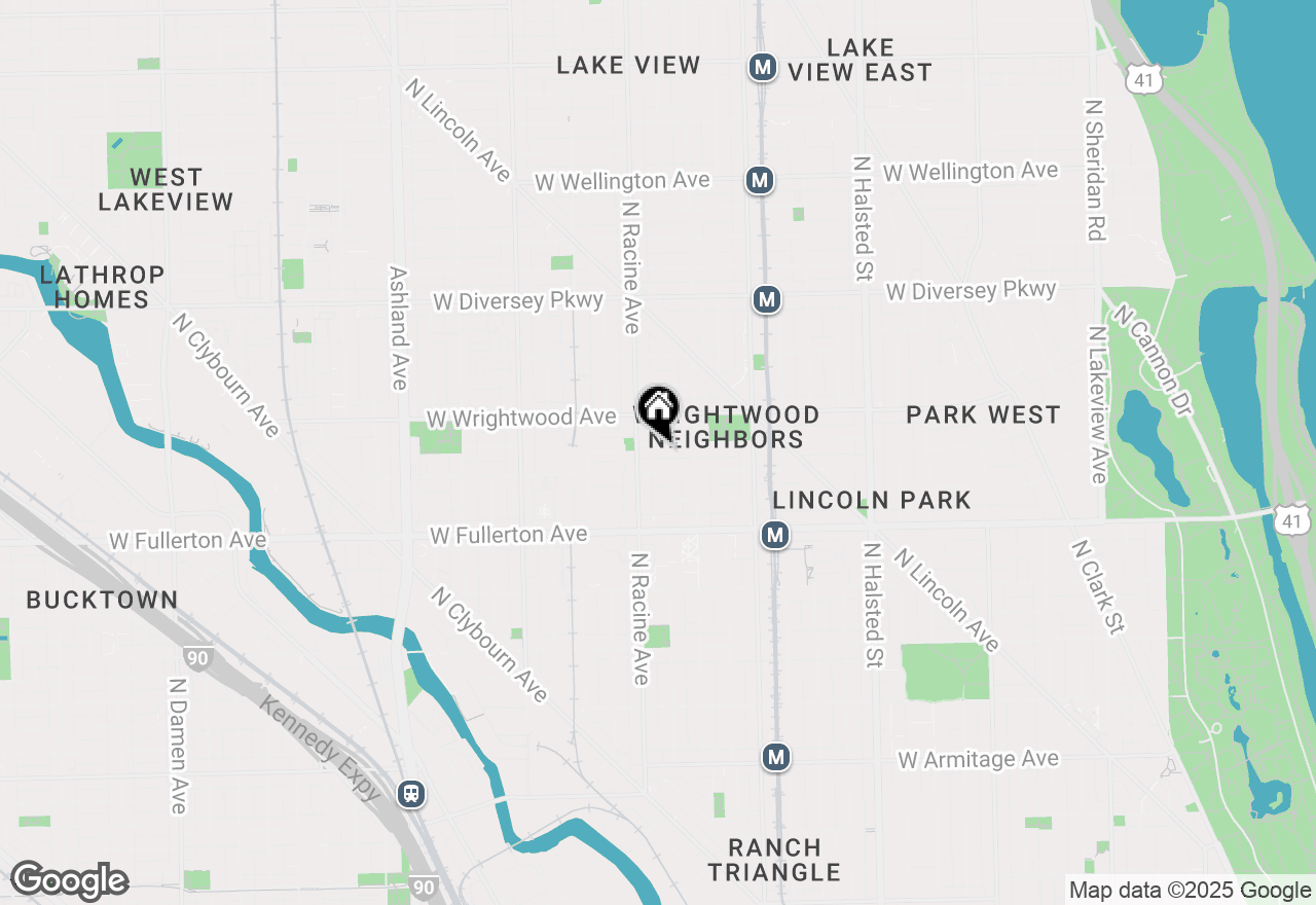 Map of 1141 W Lill Avenue, Chicago, IL 60614