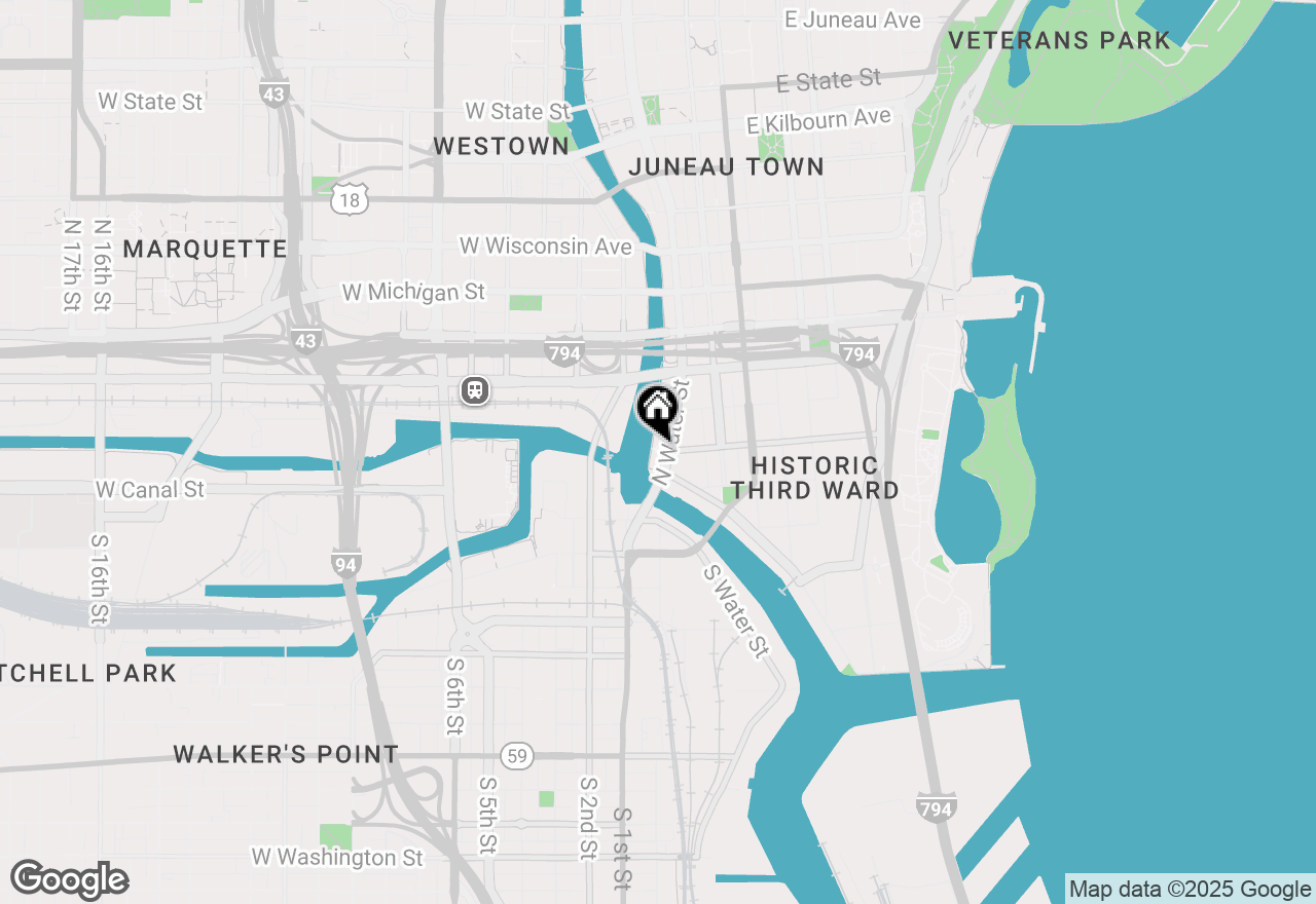 Map of 141 N Water St #44, Milwaukee, WI 53202