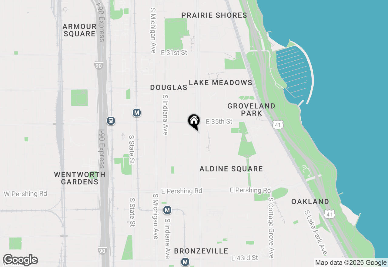 Map of 3544 S King Drive #2D, Chicago, IL 60653