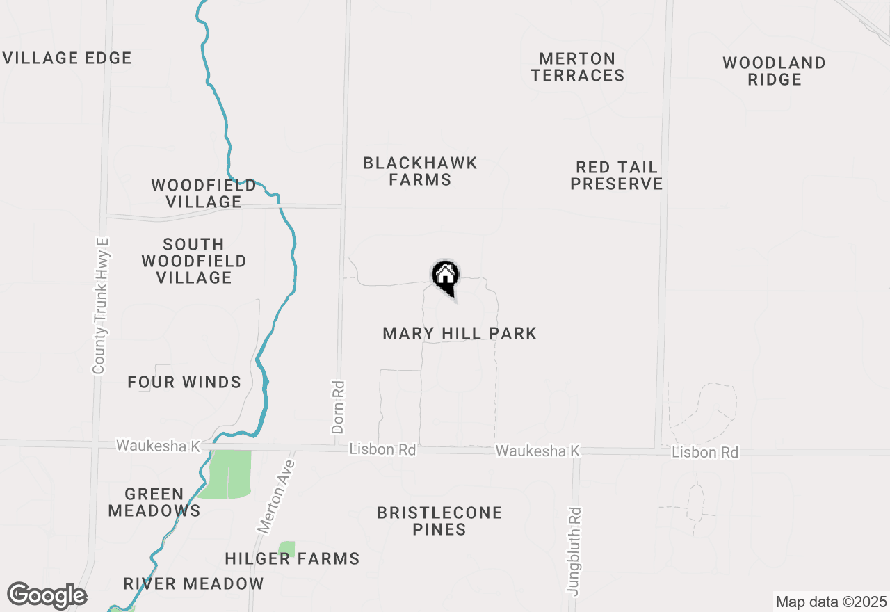 Map of 1249 Mary Hill Cir, Hartland, WI 53029