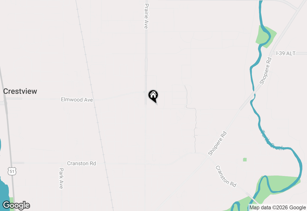 Map of 2512 Sunshine Lane, Beloit, WI 53511