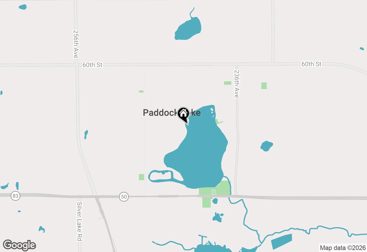 Map of 6553 243rd Ct, Salem, WI 53168