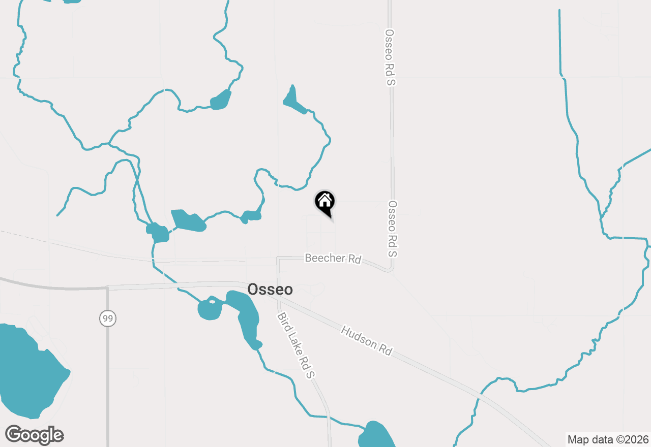 Map of 2607 Thompson Street, Osseo, MI 49266