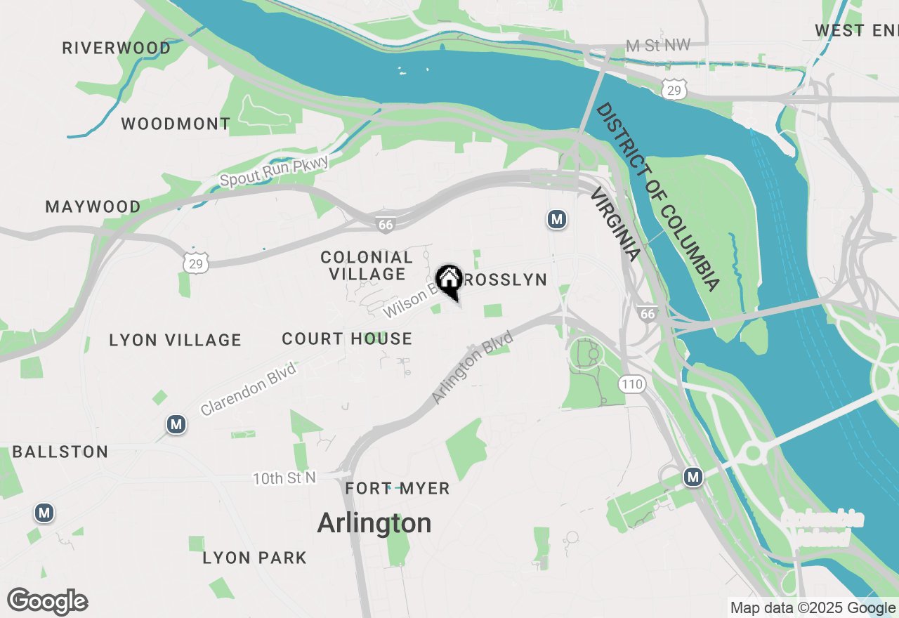 Map of 1662 N Quinn Street, Arlington, VA 22209