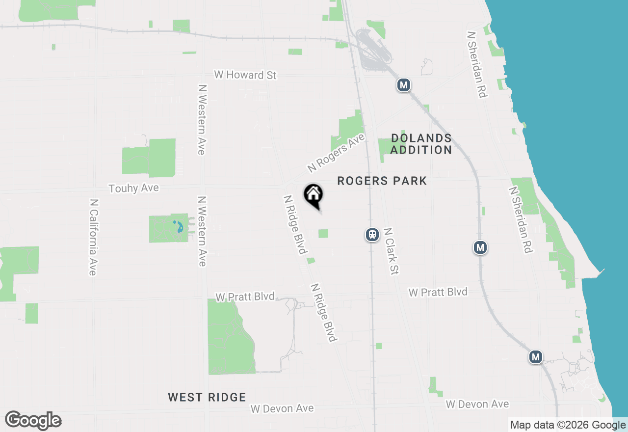 Map of 2000 W Greenleaf Avenue #1, Chicago, IL 60645