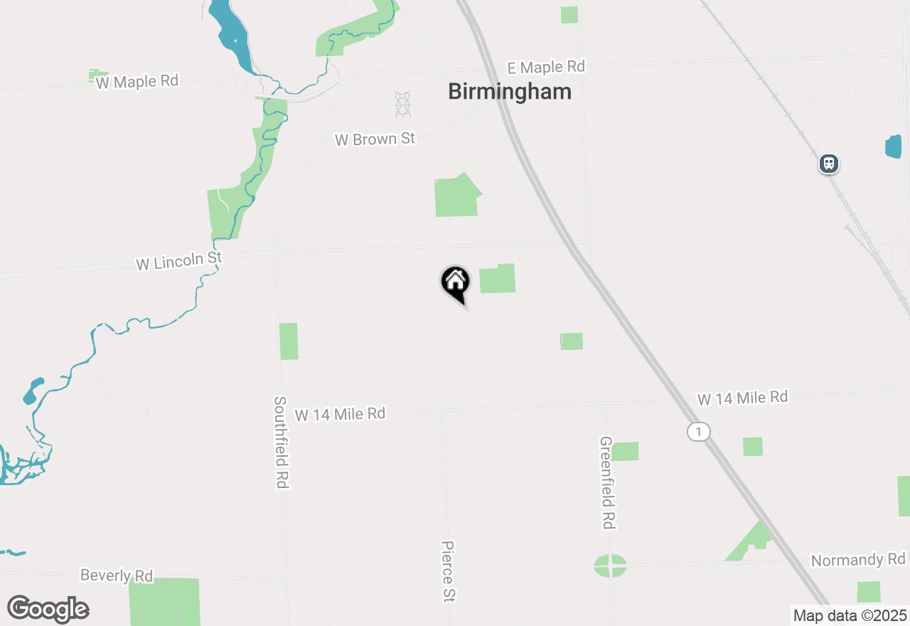 Map of 1486 Cedar Drive, Birmingham, MI 48009