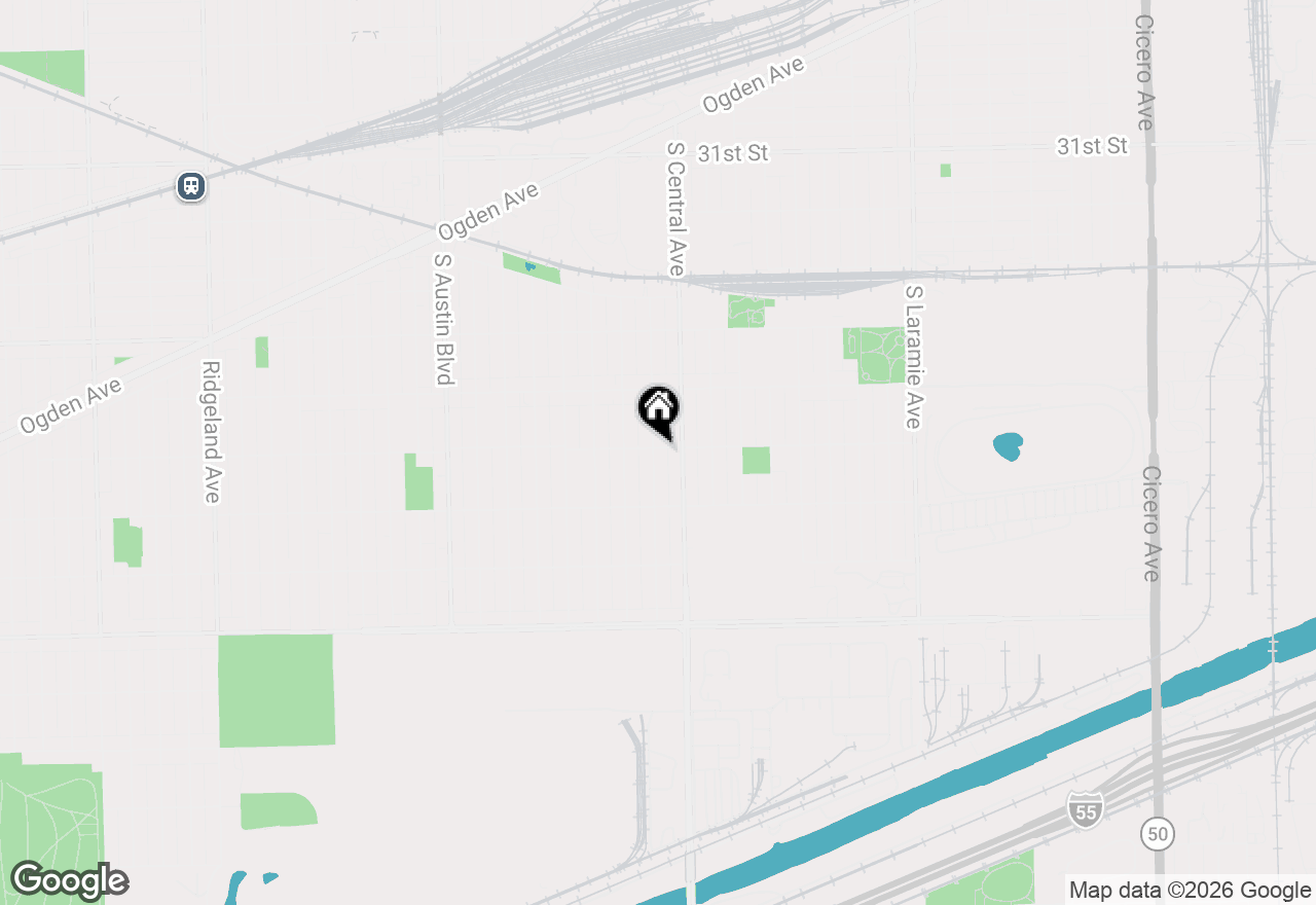 Map of 3601 S 56th Court, Cicero, IL 60804