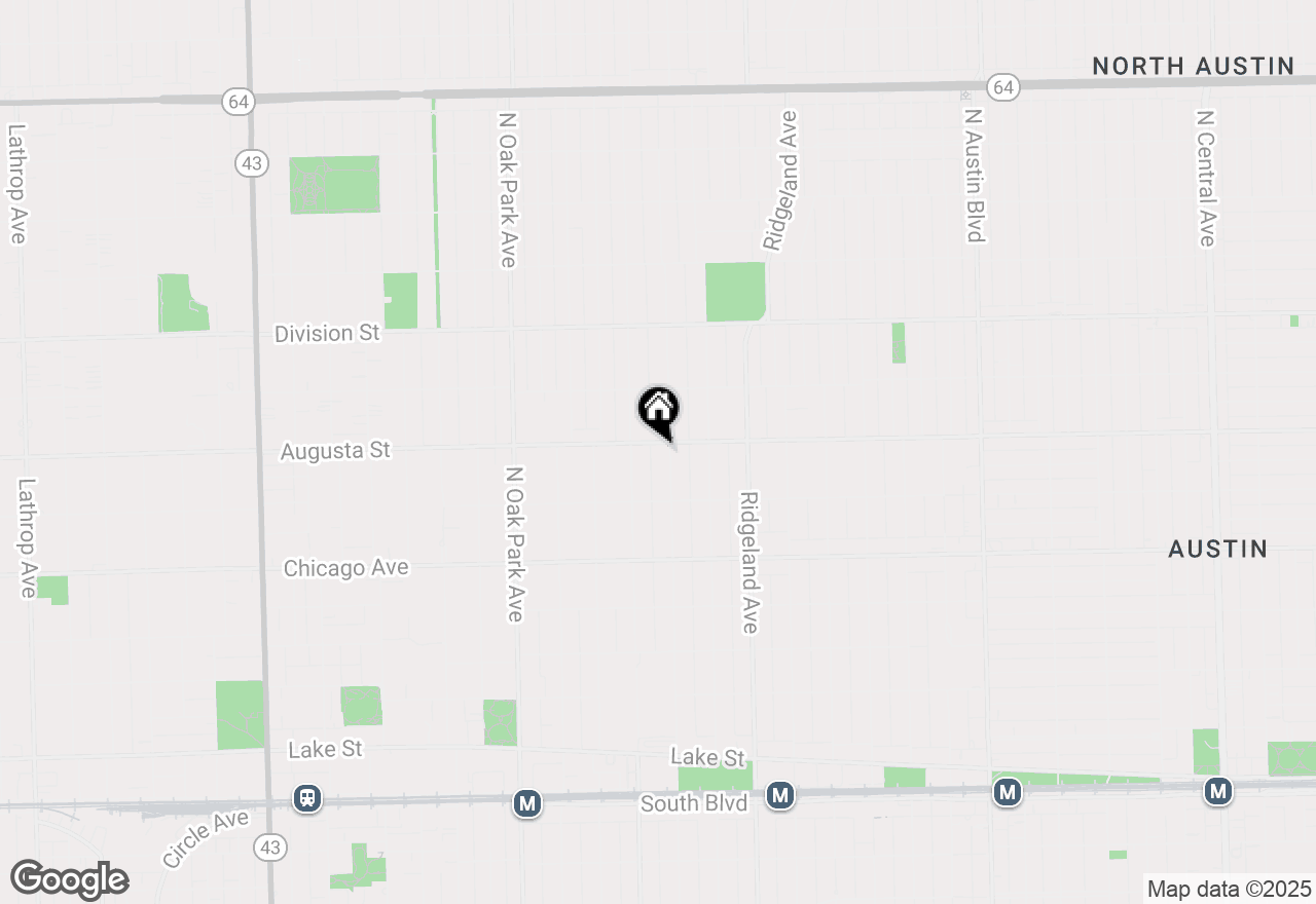 Map of 643 Fair Oaks Avenue, Oak Park, IL 60302