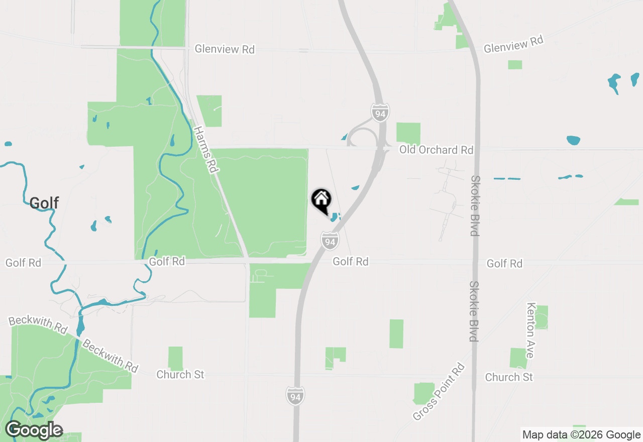 Map of 9715 Woods Drive #1403, Skokie, IL 60077