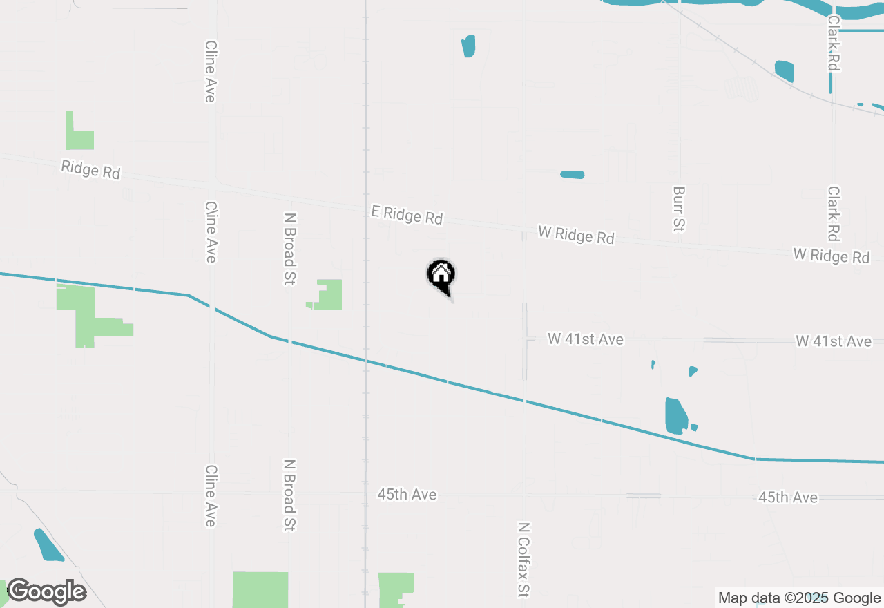 Map of 1344 N Arbogast Street, Griffith, IN 46319