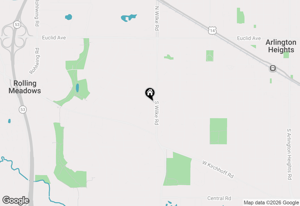 Map of 2808 Dove Street, Rolling Meadows, IL 60008