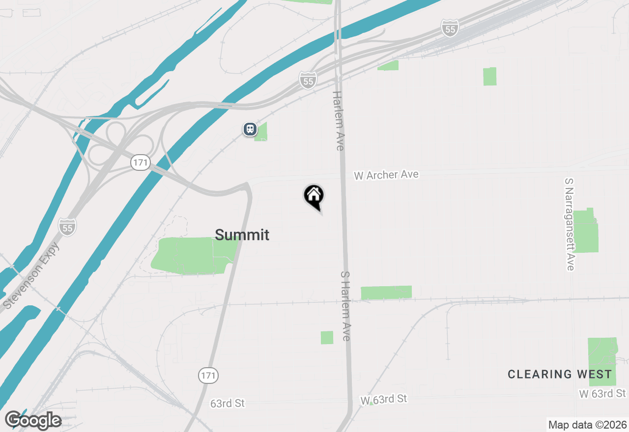 Map of 7300 W 56 Place, Summit, IL 60501