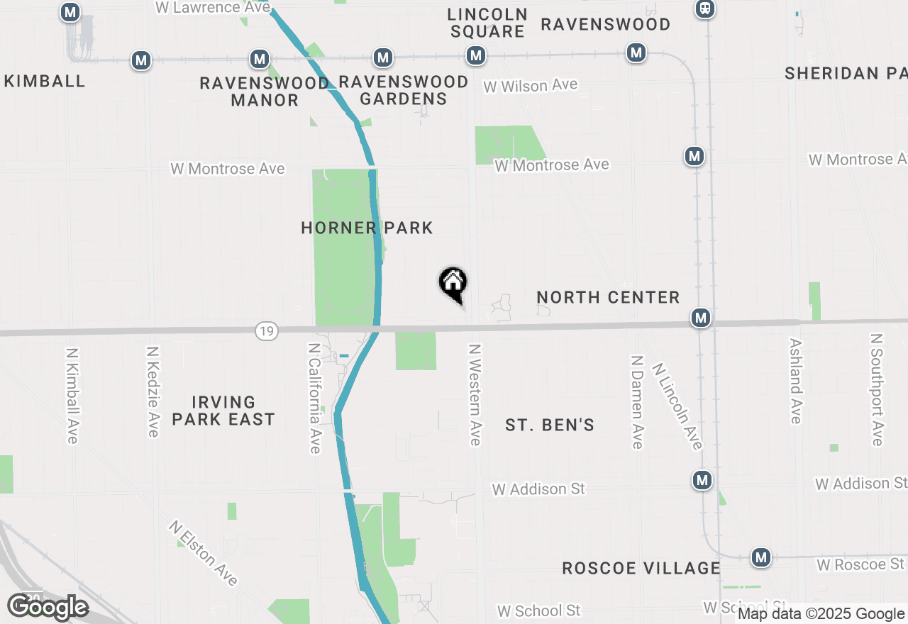 Map of (Address confidential), Chicago, Illinois 60618