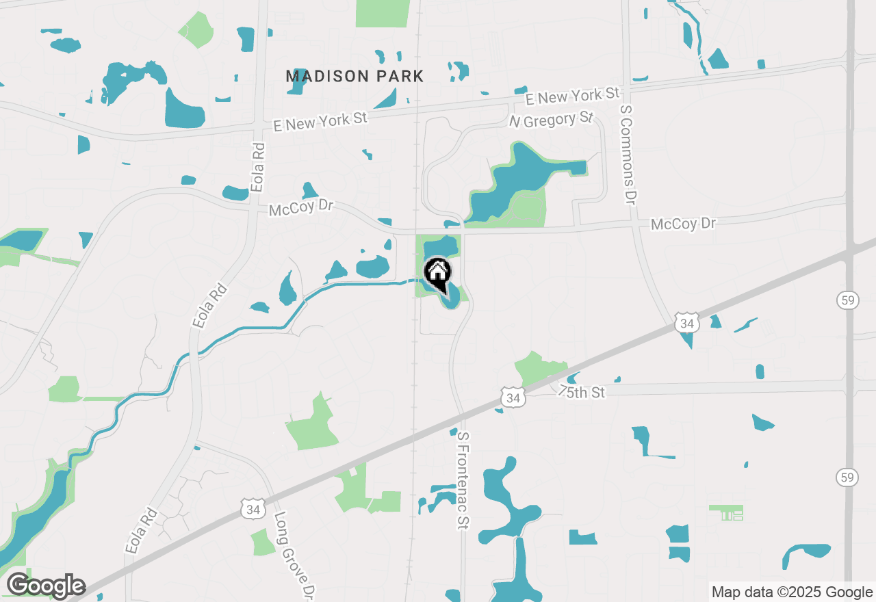 Map of 148 Park Ridge Court, Aurora, IL 60504