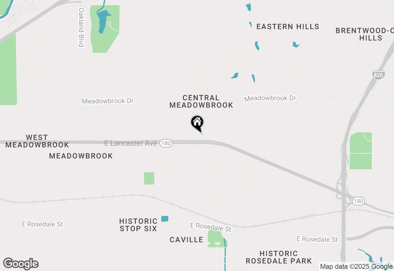 Map of 5025 E Lancaster Avenue, Fort Worth, TX 76103