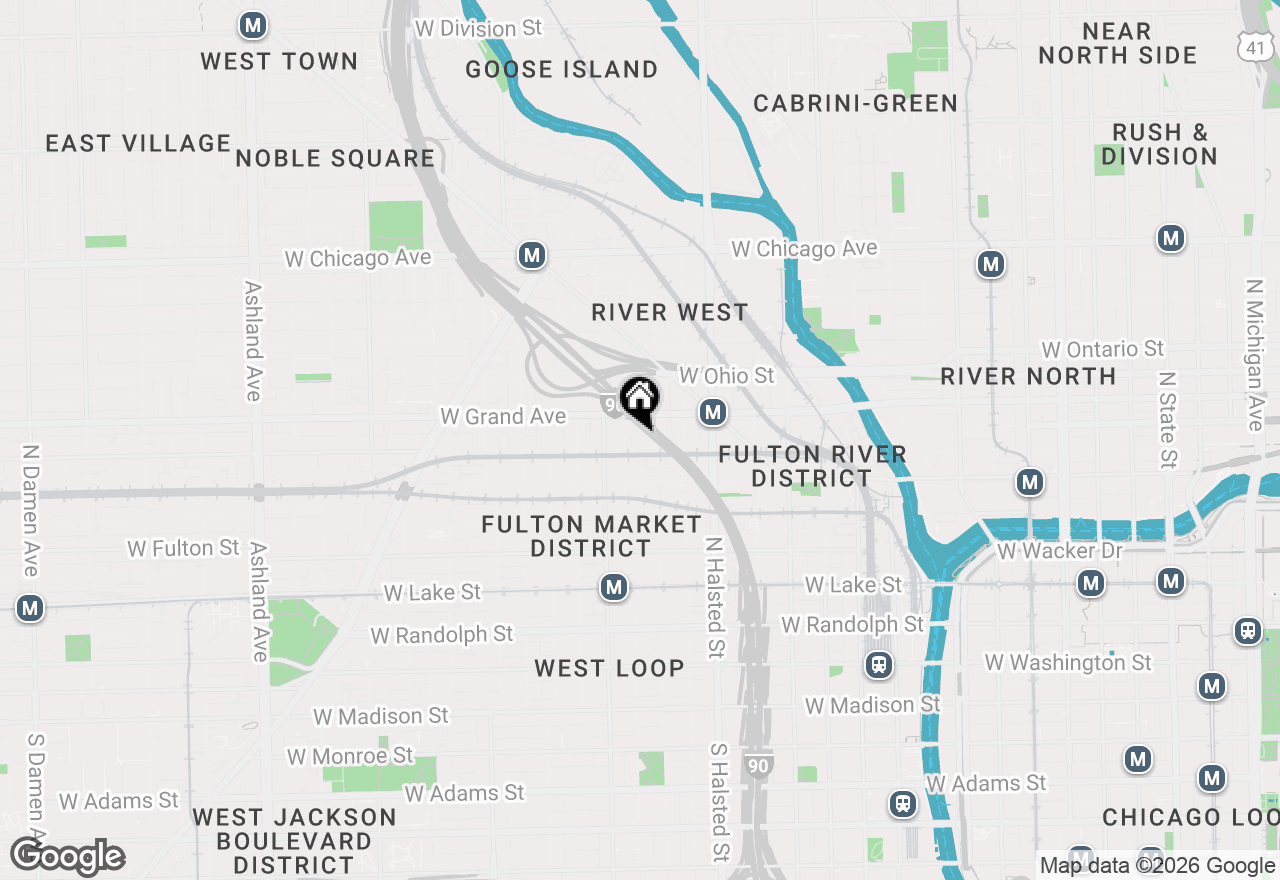 Map of 914 W Hubbard Street #304, Chicago, IL 60642