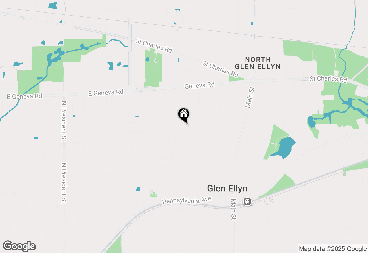 Map of 363 Maple Street, Glen Ellyn, IL 60137