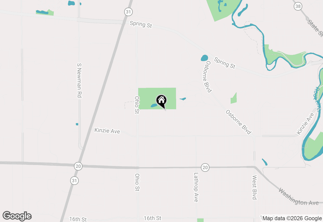 Map of 601 Oregon St, Racine, WI 53405
