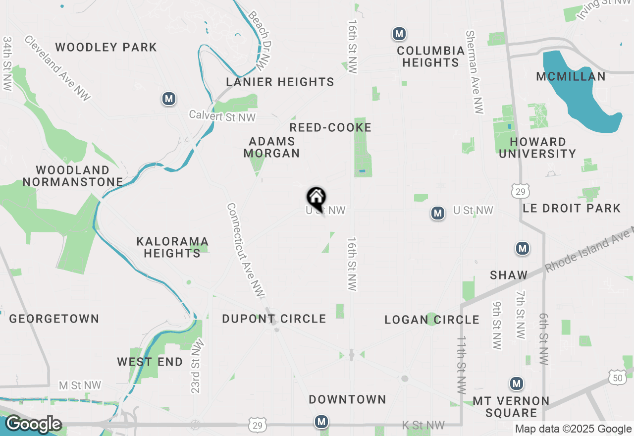 Map of 1731 Willard Street Nw #102, Washington, DC 20009