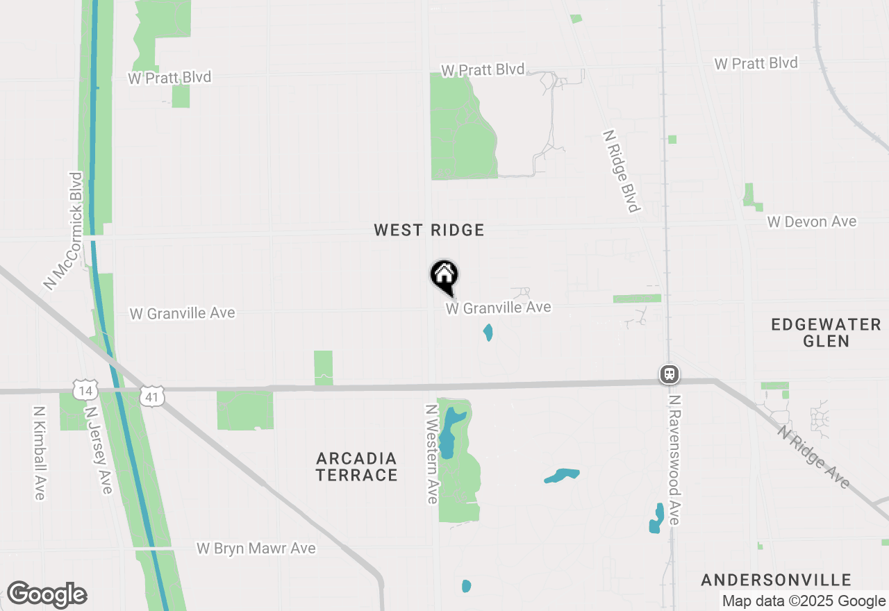 Map of 2340 W Granville Avenue #1, Chicago, IL 60659