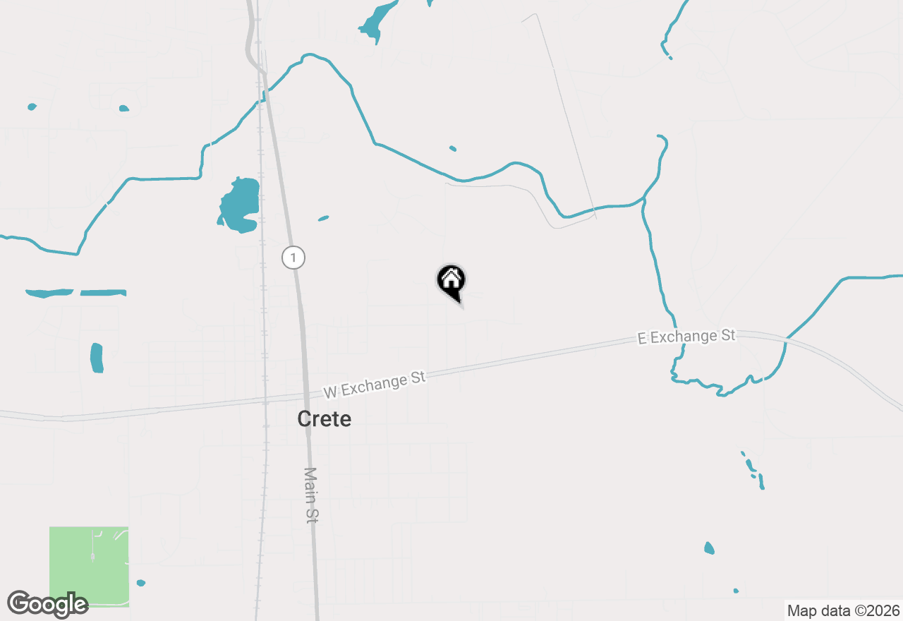 Map of 1225 Douglas Lane, Crete, IL 60417