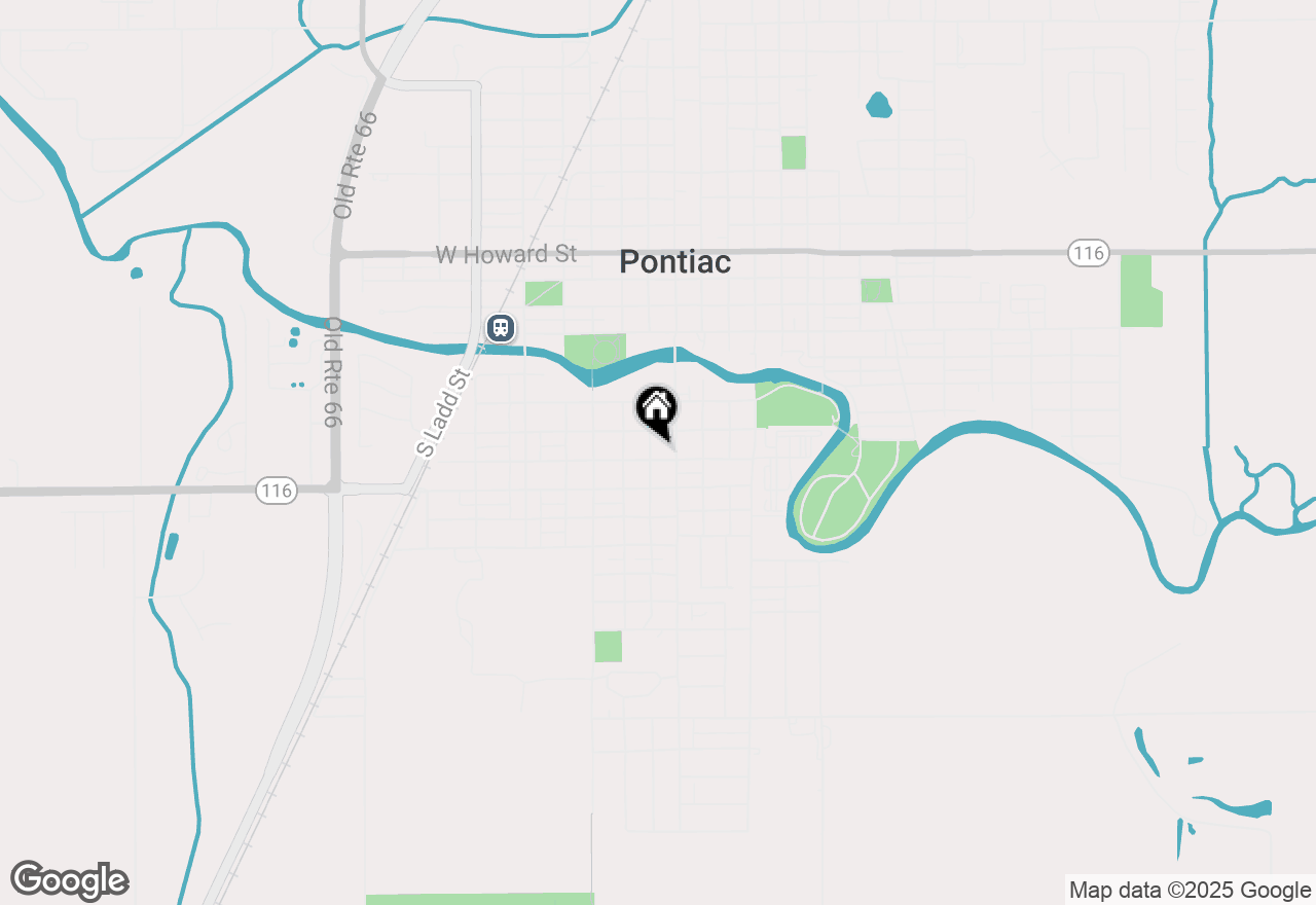 Map of 221 W South Street, Pontiac, IL 61764